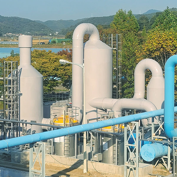 Livestock waste treatment facilities odor control > Case Studies Yusung Ordor Control